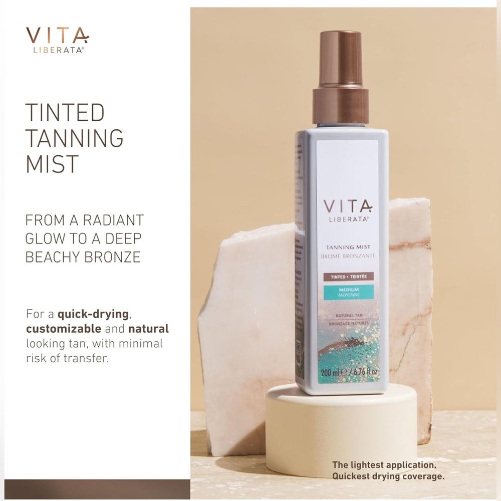 Vita Liberata Tinted Tanning Mist – Medium | 200ml | Clean Formula - Picture 2 of 4